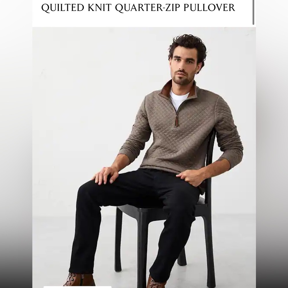 Banana Republic Factory Brown Zip-Up Sweater